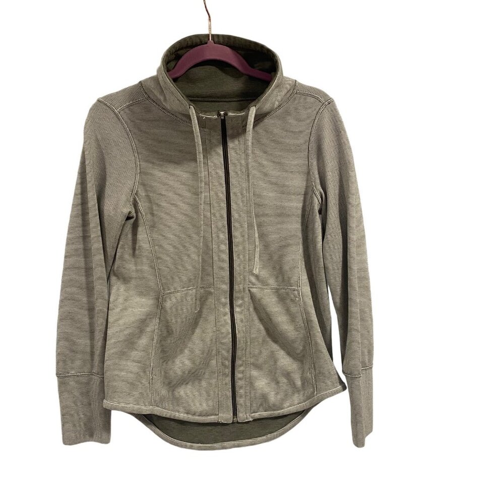 Tommy Bahama Flip Side Full Zip‎ Reversible Green Sweatshirt Women's Size S